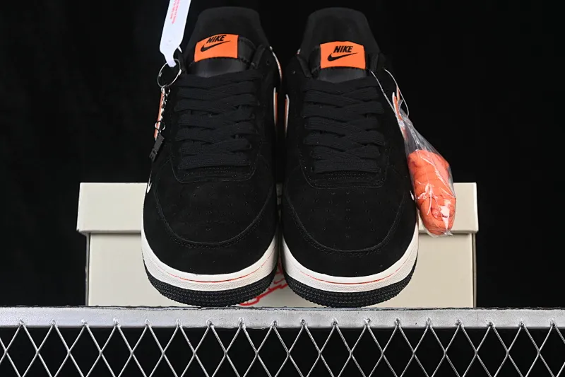 All Categories Nk Air Force 1 Air Force Series Nk Air Force 1 Low Air Force Low Nike Air Force 1'07 Low Black Orange Trend Air Force One Low Casual Shoes FV3694-107